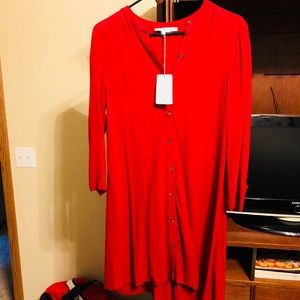 Bella Luxx button shirt dress, NWT